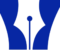 blue transparent logo the write content